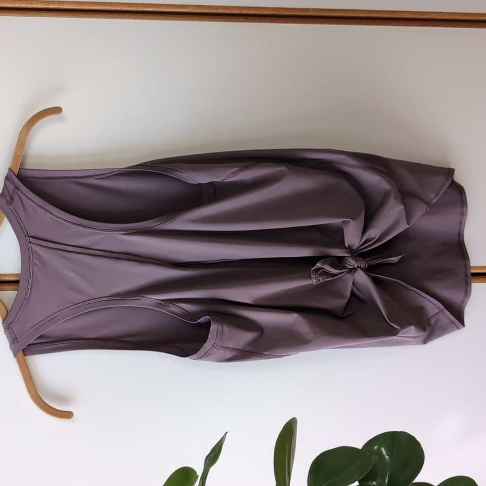 Lululemon All Tied Up Tank Open Back Zinc Frosted Mulberry 8 - Picture 3 of 10